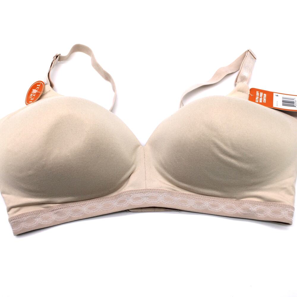 Warners Womens 38D Blissful Benefits Soft Wireless Bra Lightly Lined RM1691W